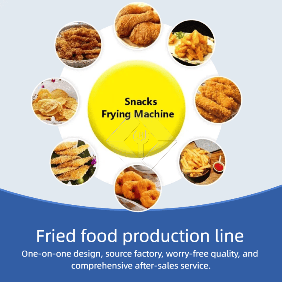 الیکٹرک چکن فرائی مشین چکن ڈیپ فرائر مشین کنویئر کے ساتھ خودکار مسلسل فرائی ہیمبرگر فرائنگ مشین