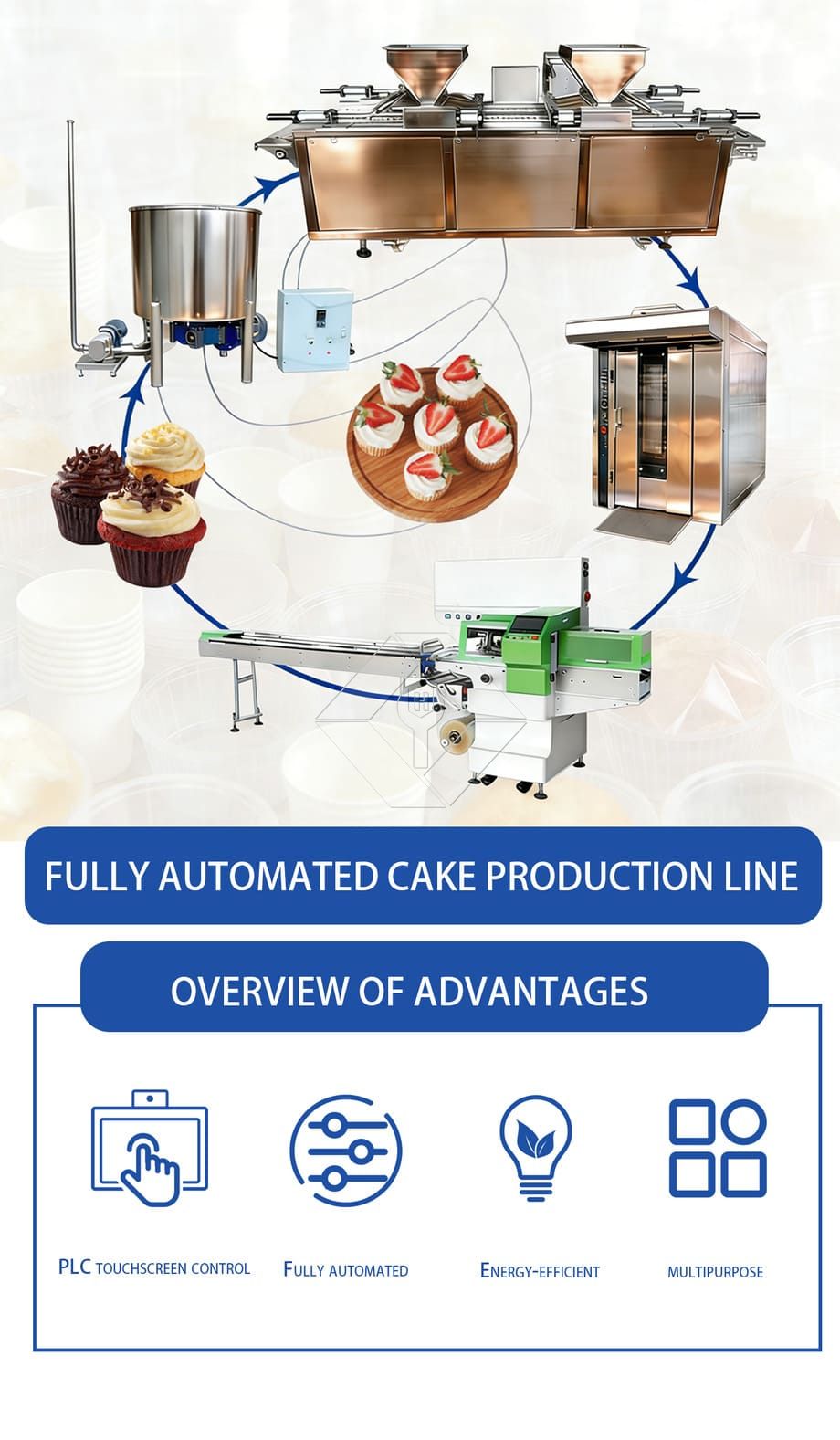 کپ کیک پیپرز ڈالنے کے لیے خودکار مفن پروڈکشن لائن فیکٹری قیمت صنعتی منی کپ کیک بنانے والی مشین کپ کیک پیپرز ڈالنے کے لیے خودکار مفن پروڈکشن لائن فیکٹری قیمت صنعتی منی کپ کیک بنانے والی مشین